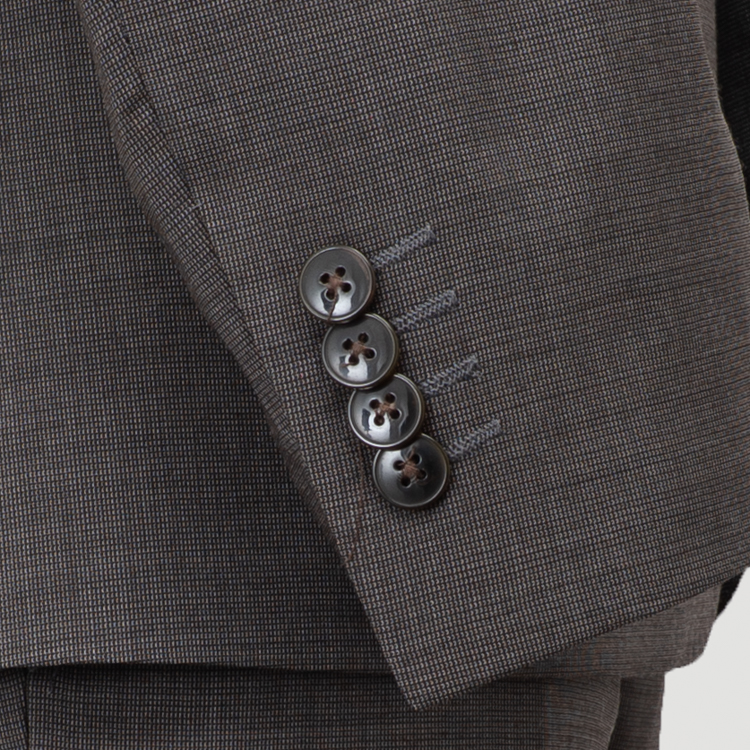 traje caf estructura plana marca colletti slim 162075 CAFE 3