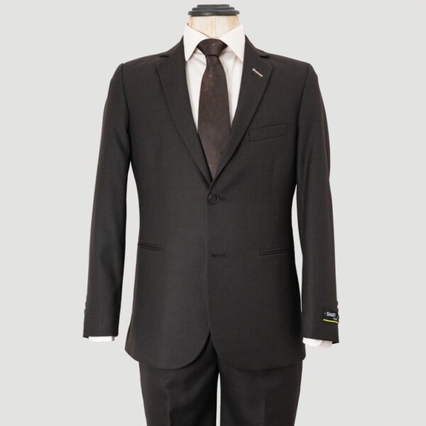 traje caf estructura plana marca smart slim 153006 CAFE 1