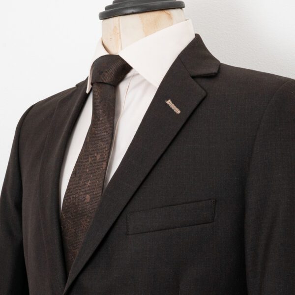 traje caf estructura plana marca smart slim 153006 CAFE 2