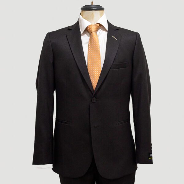 traje chocolate estructura labrada marca smart slim 139130 CHOCOLAT 1