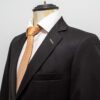 traje chocolate estructura labrada marca smart slim 139130 CHOCOLAT 2
