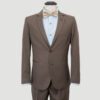 traje cocoa estructura labrada marca smart slim 148102 COCOA 1