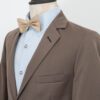 traje cocoa estructura labrada marca smart slim 148102 COCOA 2