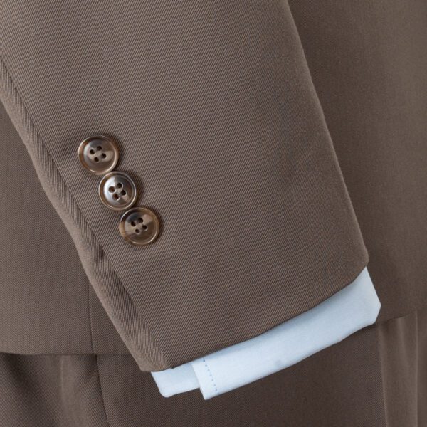 traje cocoa estructura labrada marca smart slim 148102 COCOA 4