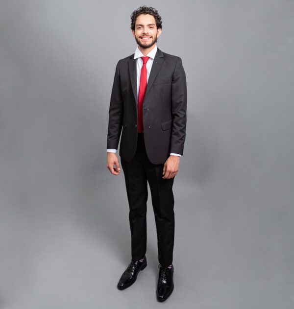 traje gris estructura labrada marca emporium slim 152800 GRIS OXF 1