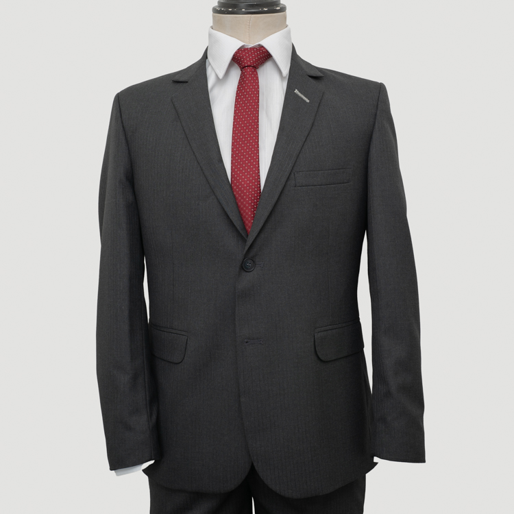 traje gris estructura labrada marca smart slim 121993 GRIS 1
