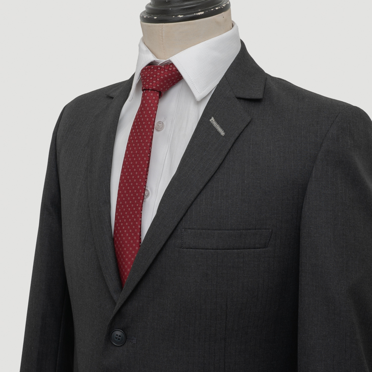 traje gris estructura labrada marca smart slim 121993 GRIS 2