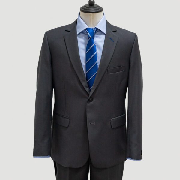 traje gris estructura labrada marca smart slim 139151 GRIS 1