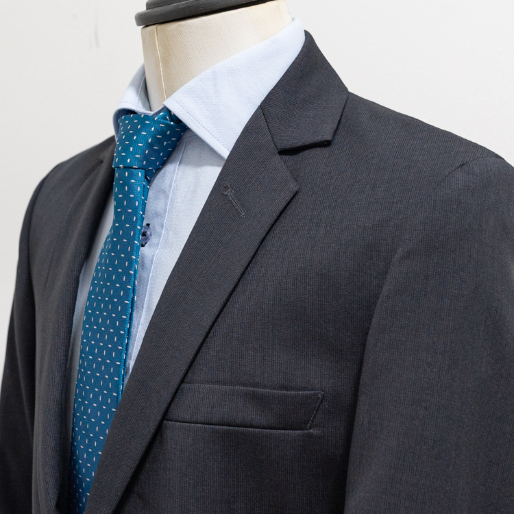 traje gris estructura labrada marca smart slim 143626 GRIS 3