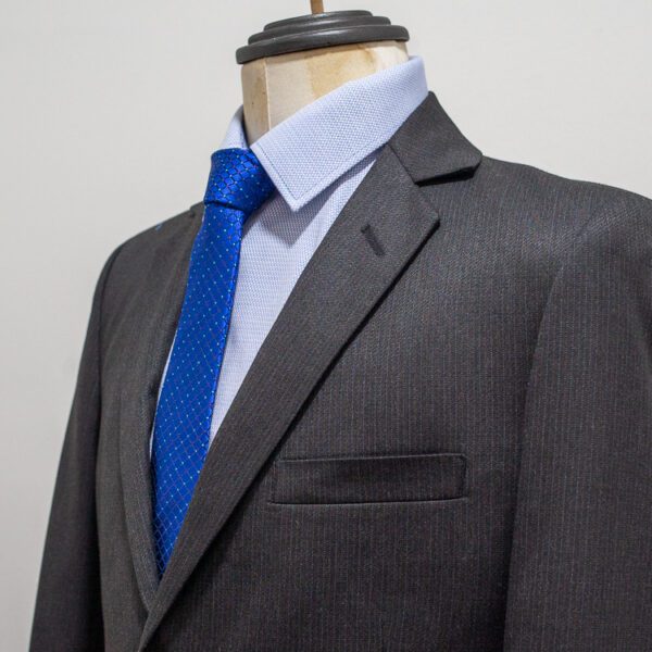 traje gris estructura labrada marca smart slim 145003 GRIS OXF 3