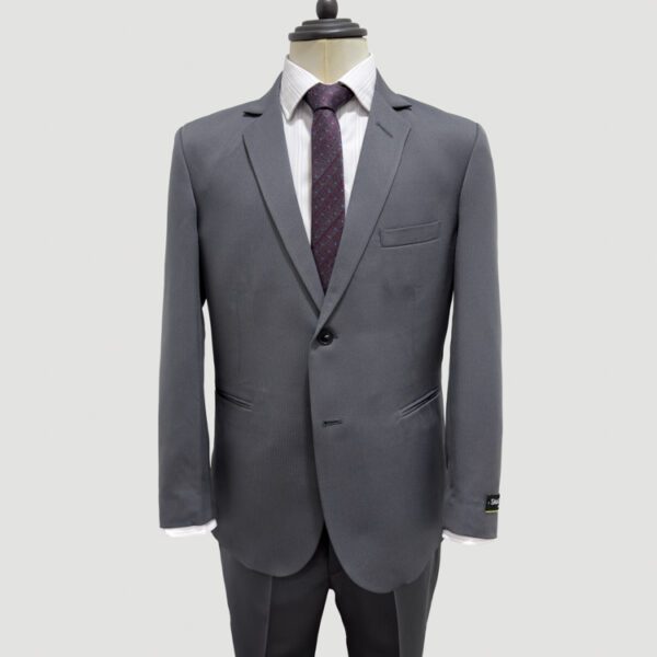 traje gris estructura labrada marca smart slim 147651 GRIS 1