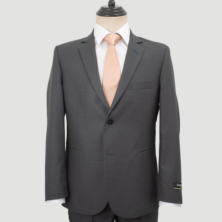 traje gris estructura plana marca smart cl sico 161243 GRIS 1