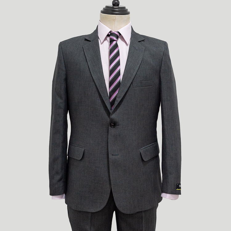 traje gris oxf estilo plano marca smart slim 131694 GRIS OXF 1