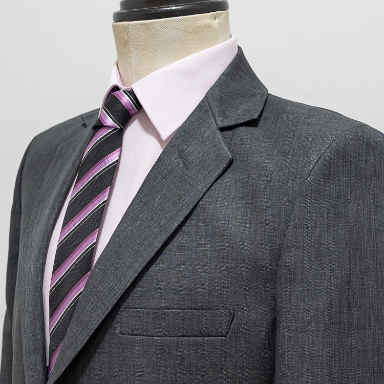traje gris oxf estilo plano marca smart slim 131694 GRIS OXF 2
