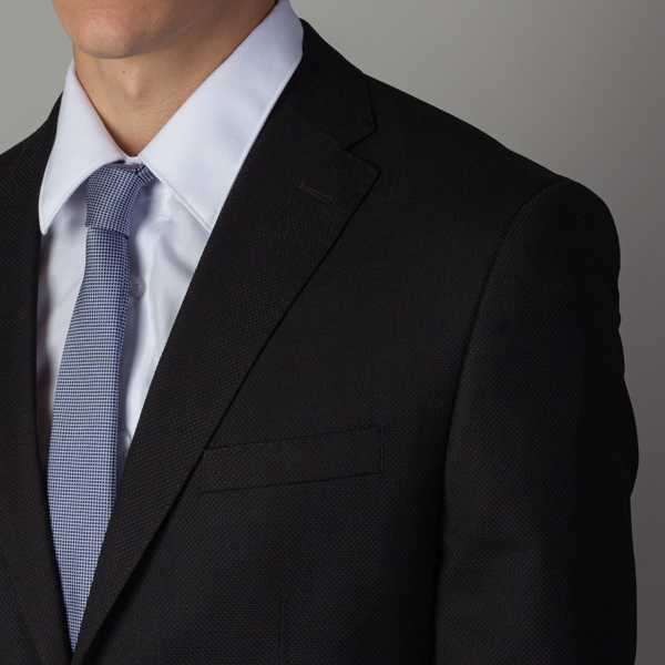 traje negro estructura labrada marca colletti cl sico 141554 NEGRO