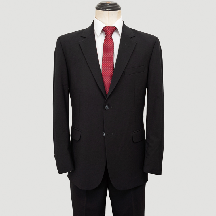 traje negro estructura labrada marca colletti cl sico 152853 NEGRO 1