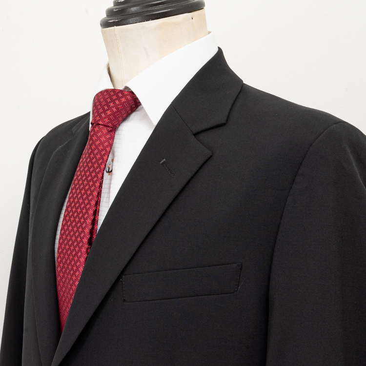 traje negro estructura labrada marca colletti cl sico 152853 NEGRO 2