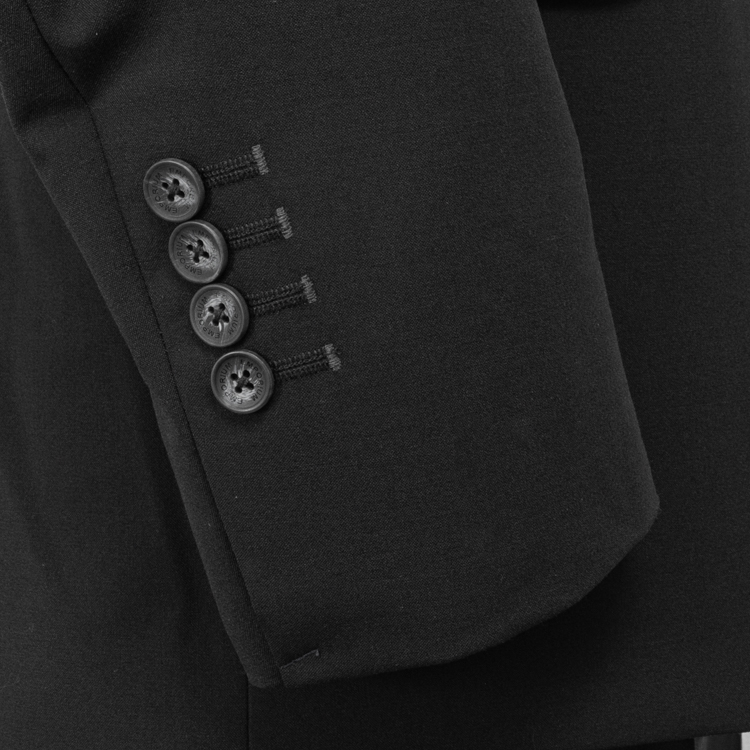 traje negro estructura labrada marca colletti cl sico 152853 NEGRO 4