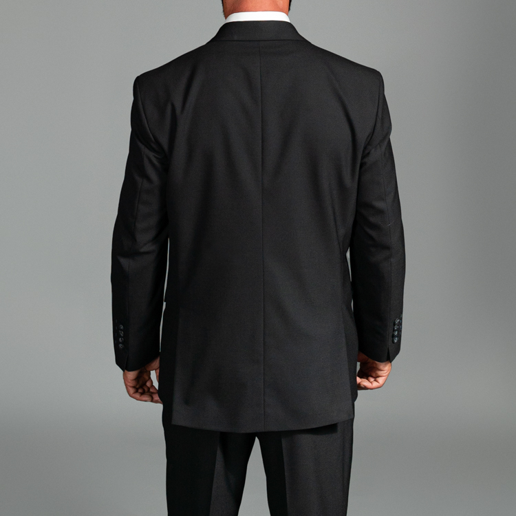 traje negro estructura labrada marca colletti cl sico 155170 NEGRO 3