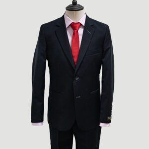 traje negro estructura labrada marca colletti slim 145163 221570 1