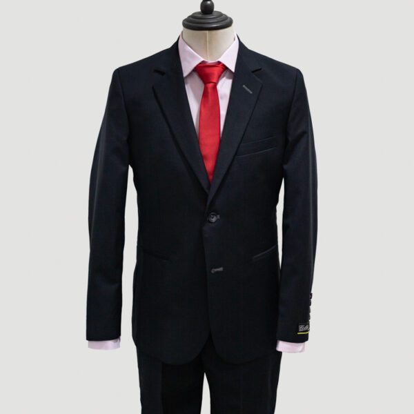 traje negro estructura labrada marca colletti slim 145163 NEGRO 1