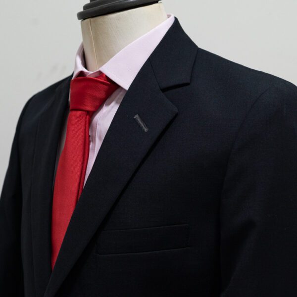 traje negro estructura labrada marca colletti slim 145163 NEGRO 3
