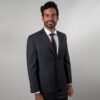 traje negro estructura labrada marca colletti slim 150928 NEGRO 1