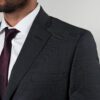 traje negro estructura labrada marca colletti slim 150928 NEGRO 2