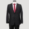 traje negro estructura labrada marca emporium slim 150534 NEGRO 1