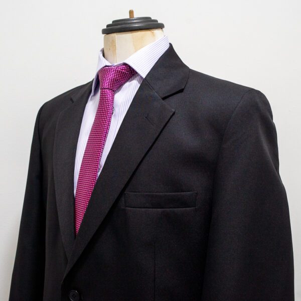 traje negro estructura labrada marca smart cl sico 145084 NEGRO 3