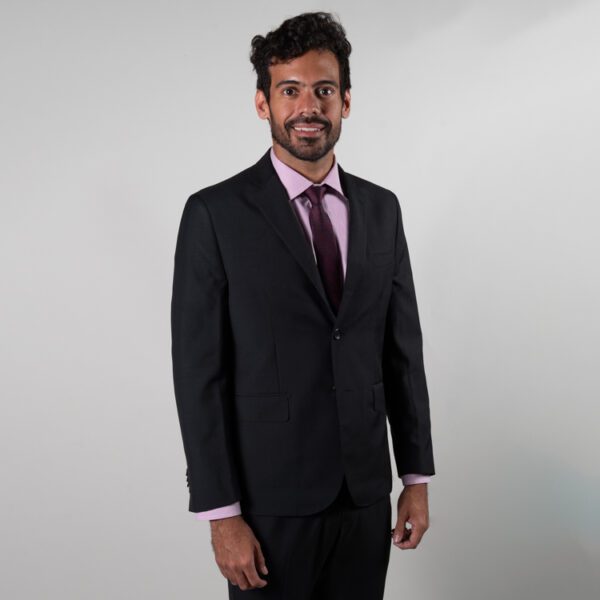traje negro estructura plana marca colletti slim 150919 NEGRO 1