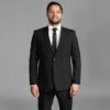 traje negro estructura plana marca colletti slim 155144 NEGRO 1