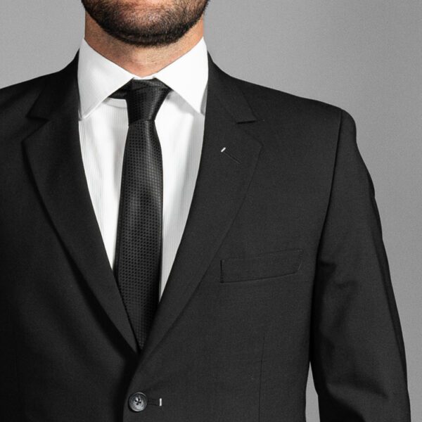 traje negro estructura plana marca colletti slim 155144 NEGRO 2