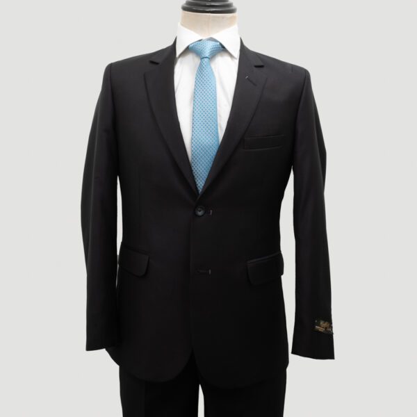 traje negro estructura plana marca colletti slim 155196 NEGRO 1