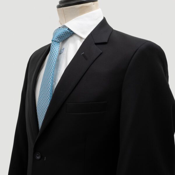 traje negro estructura plana marca colletti slim 155196 NEGRO 2