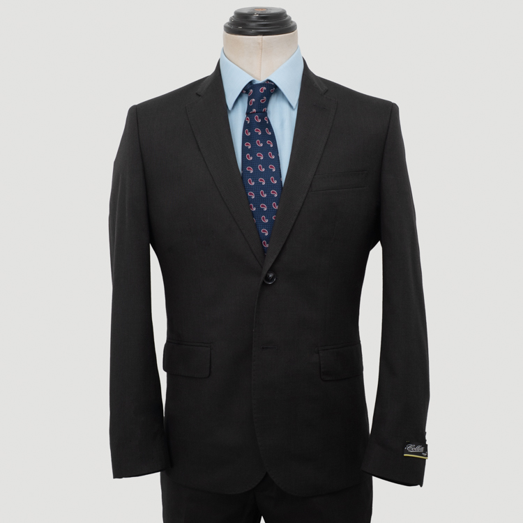 traje negro estructura plana marca colletti slim 162067 353006 1