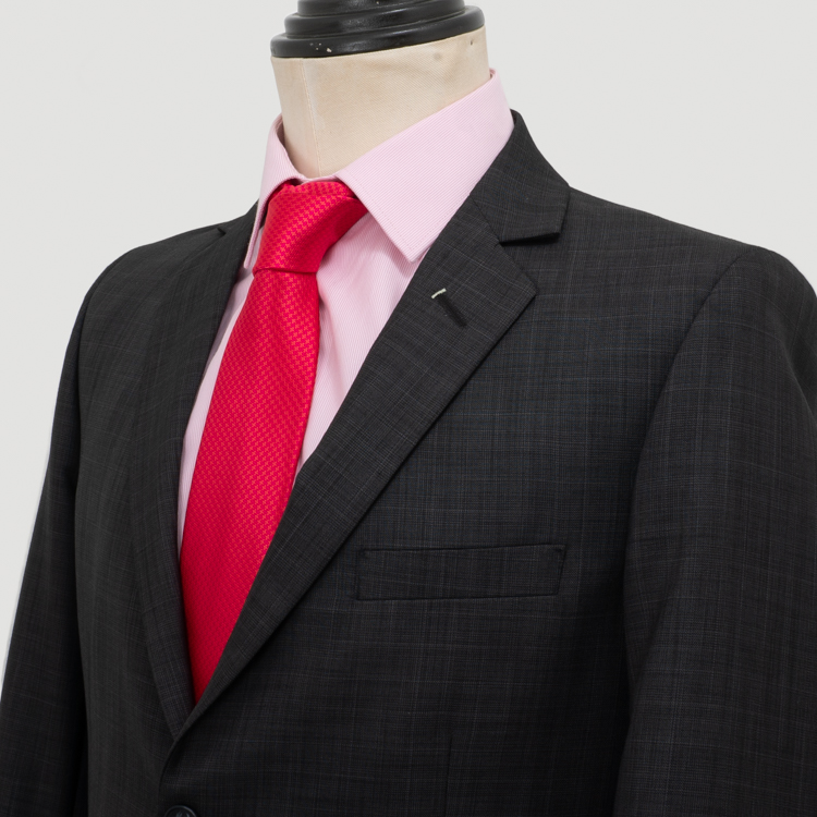 traje negro estructura plana marca emporium slim 160042 NEGRO 2