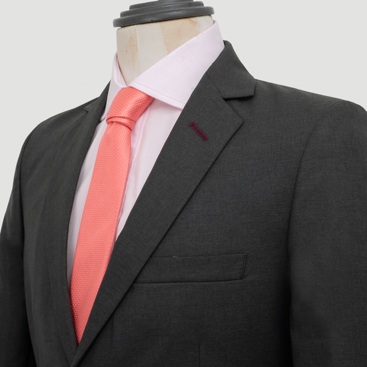 traje negro estructura plana marca smart slim 161193 NEGRO 2