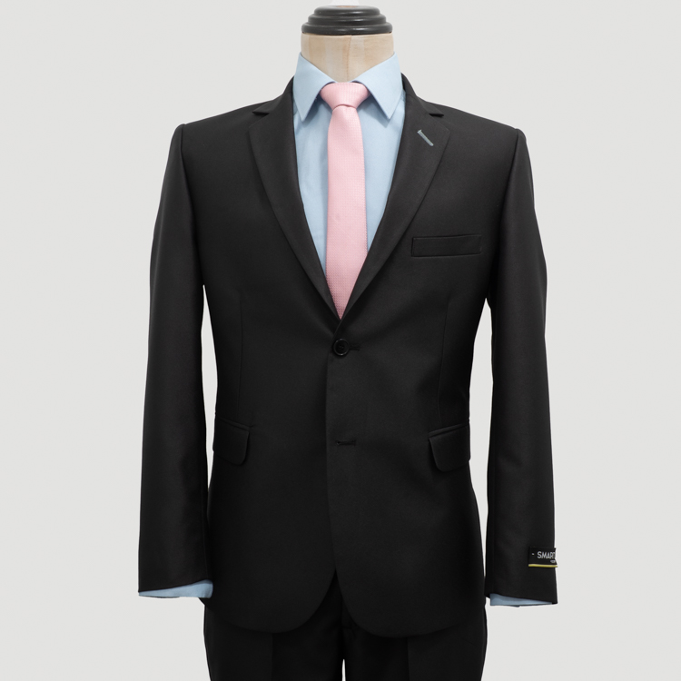 traje negro estructura plana marca smart slim 161271 NEGRO 1
