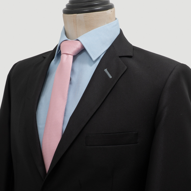 traje negro estructura plana marca smart slim 161271 NEGRO 2