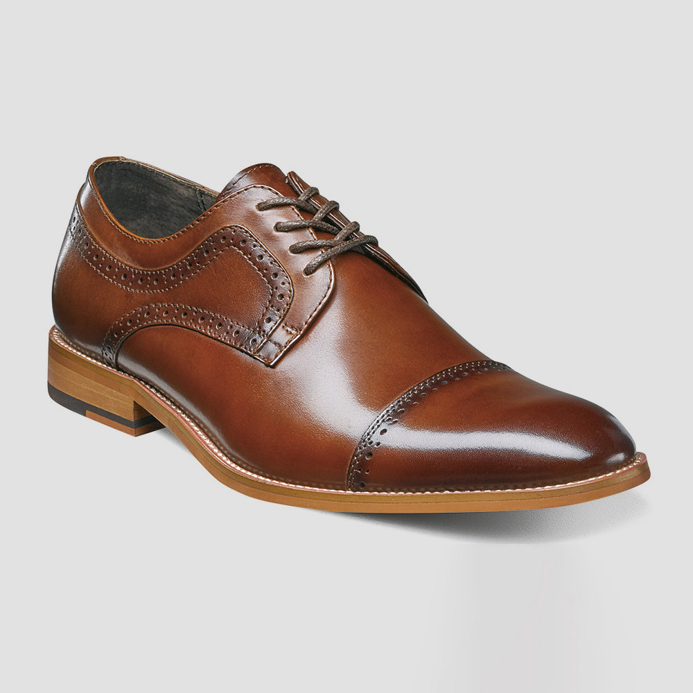 Zapatos cognac estilo Dickinson 221 marca Stacy Adams Formal | 105603